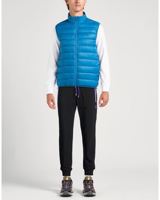 Bikkembergs Blue Pants Cotton, Elastane for men