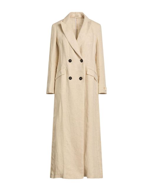 Massimo Alba Natural Overcoat & Trench Coat Linen