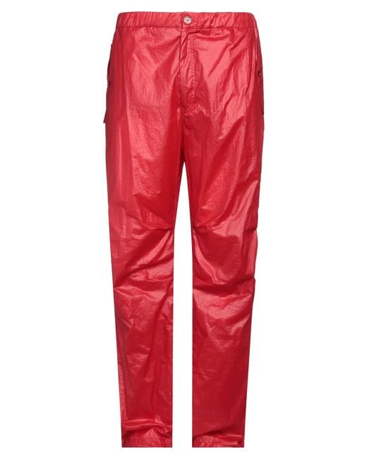 Ferragamo Red Pants Polyamide for men
