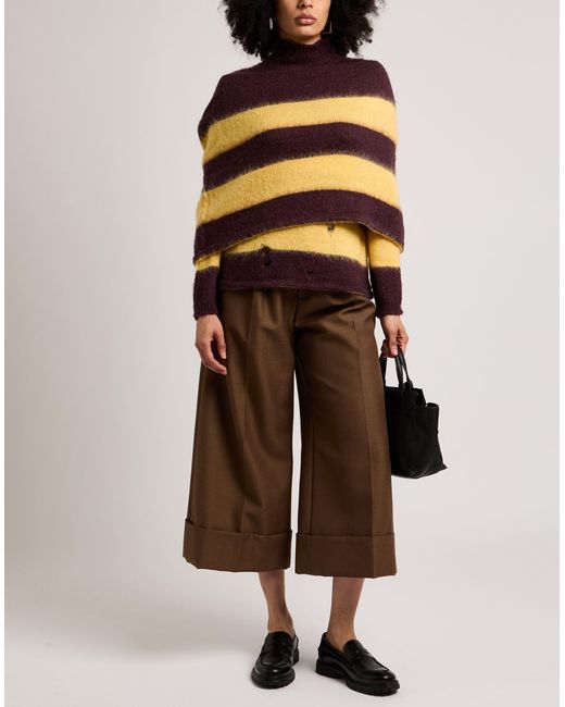 ViCOLO Purple Turtleneck Acrylic, Mohair Wool, Polyamide