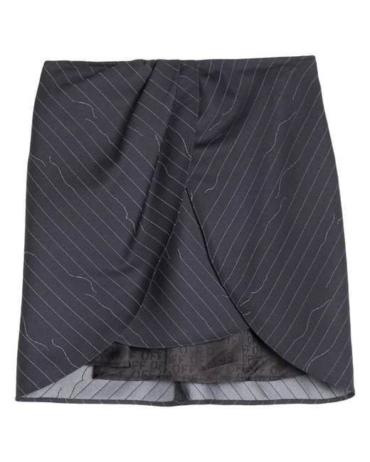 Off-White c/o Virgil Abloh Gray Mini Skirt