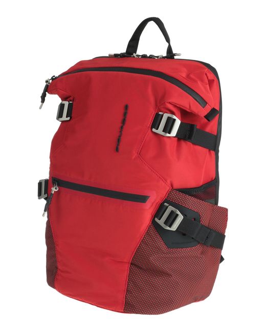 Piquadro Rucksack in Red | Lyst