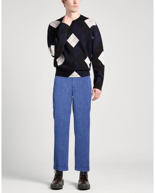 Barbati Blue Pants Cotton, Polyamide, Elastane for men
