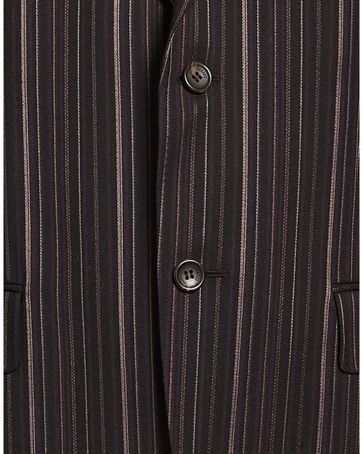 Versace Black Blazer Wool, Polyester, Elastane for men