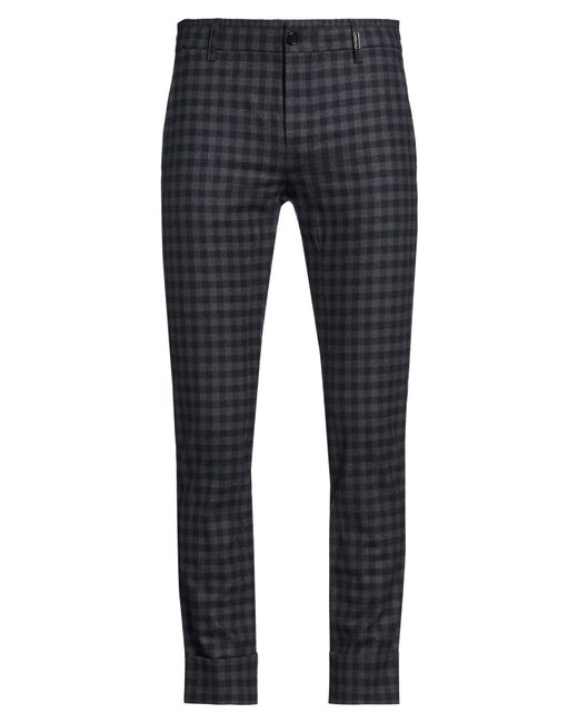 Bikkembergs Blue Charcoal Pants Virgin Wool, Elastane for men