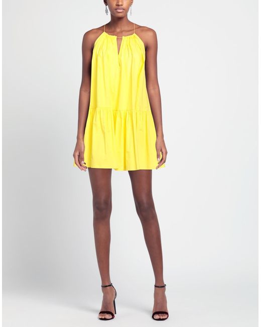 Patrizia Pepe Yellow Mini Dress