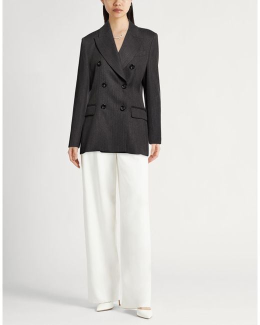 Liu Jo Black Blazer Polyester, Viscose, Elastane
