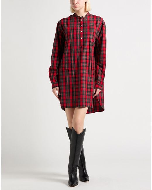 Undercover Red Mini Dress Cotton