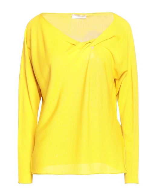Zanone Yellow Sweater Viscose, Cotton
