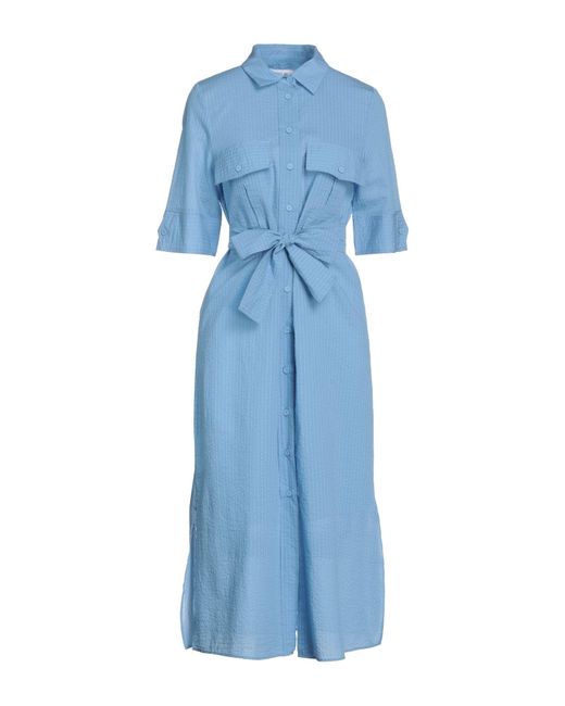 SIMONA CORSELLINI Blue Midi Dress