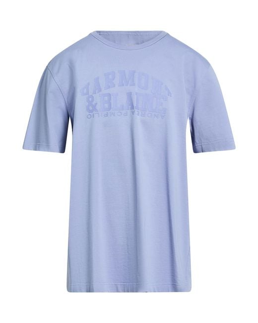 Harmont & Blaine Blue X Andrea Pompilio T-Shirt Cotton for men
