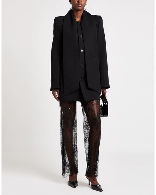 ALAINPAUL Black Coat Wool