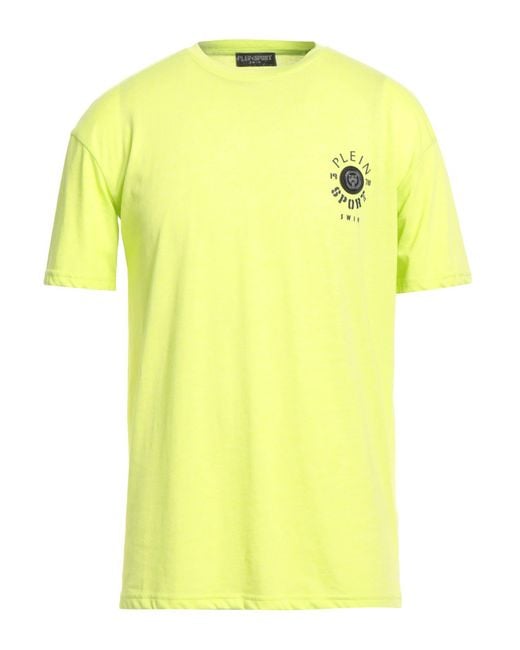 Philipp Plein Yellow Swim Lime T-Shirt Cotton for men