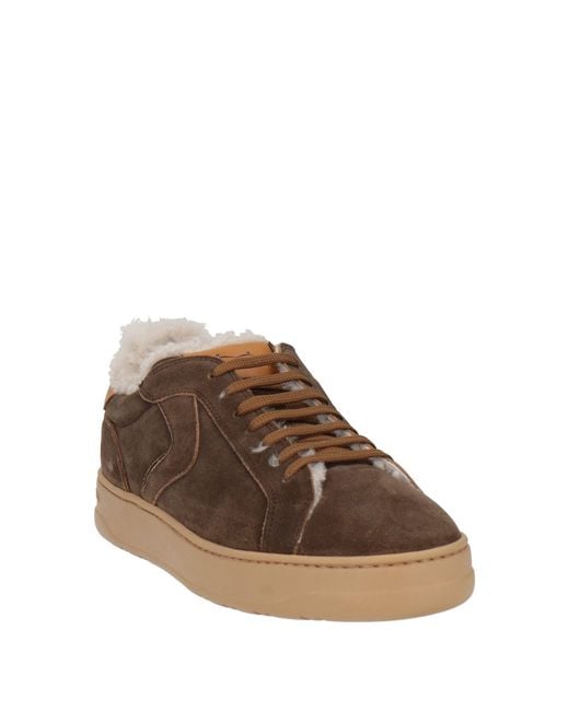 Voile Blanche Brown Sneakers Leather for men