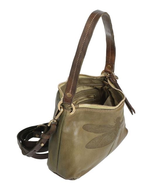 Caterina Lucchi Green Military Handbag Calfskin