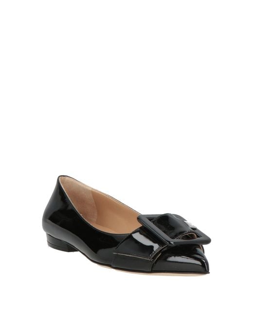 Sergio Rossi Black Ballet Flats