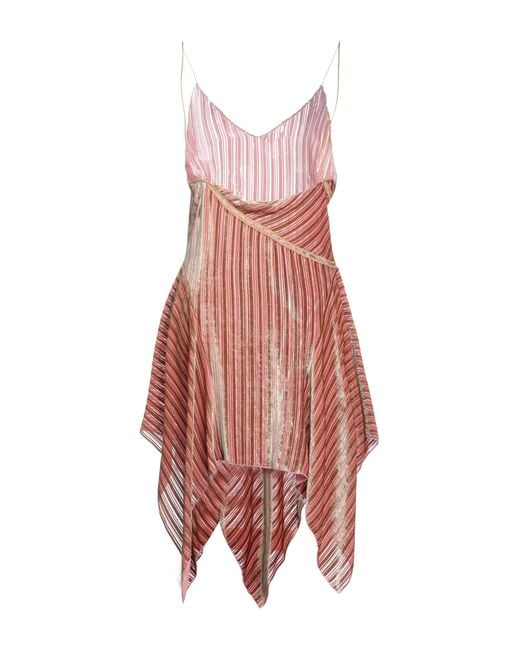 DSquared² Pink Midi-Kleid