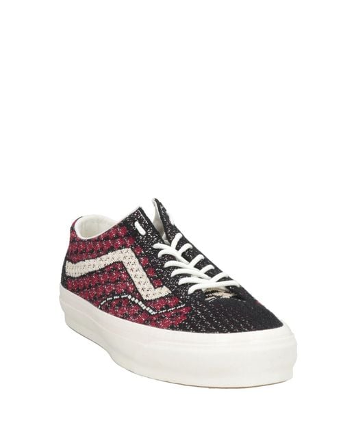 Vans Brown Burgundy Sneakers Textile Fibers for men
