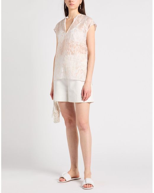 Dondup White Top Viscose, Polyester