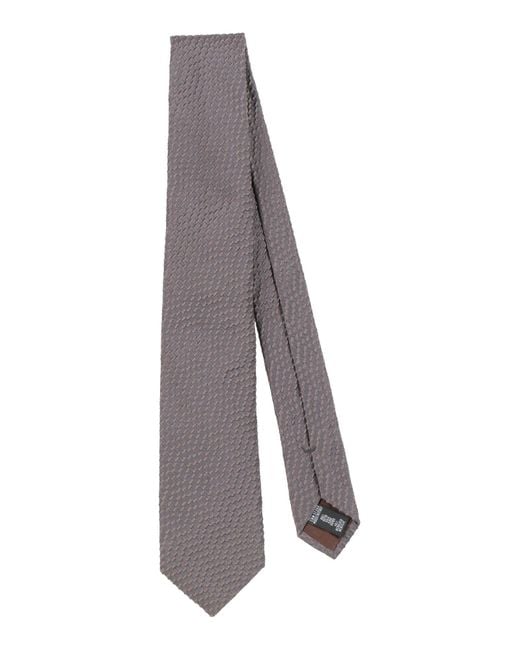 Giorgio Armani Gray Charcoal Ties & Bow Ties Silk, Acrylic for men