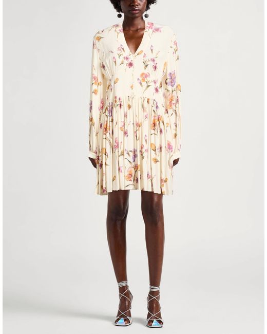 Twinset White Ivory Mini Dress Viscose