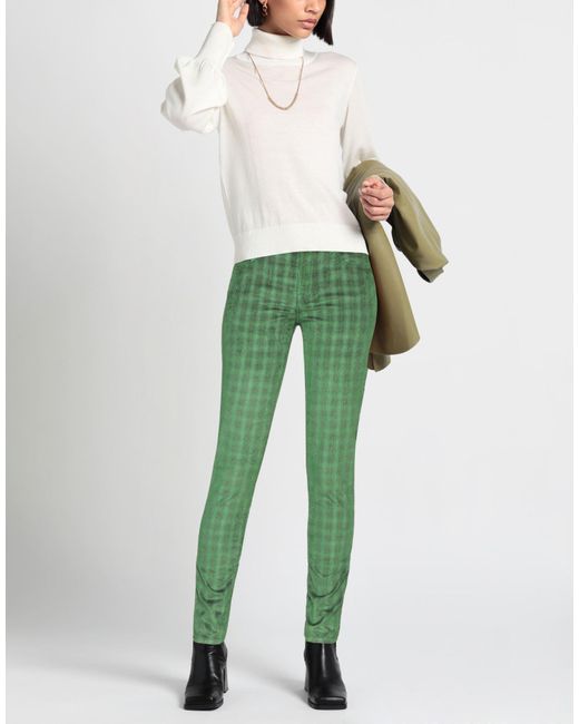 Jacob Cohen Green Pants Cotton, Viscose, Polyester, Elastane
