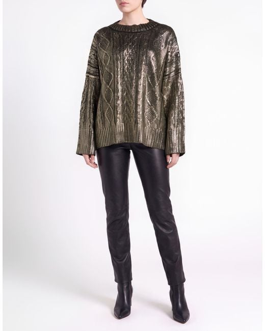 Pullover Carla G de color Metallic