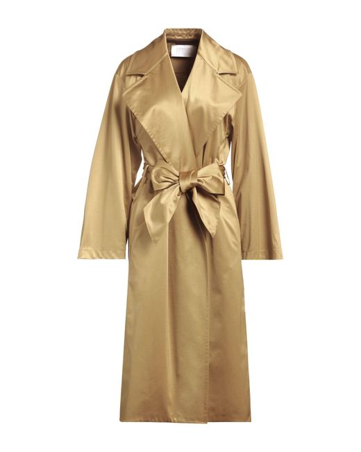 Harris Wharf London Natural Overcoat & Trench Coat