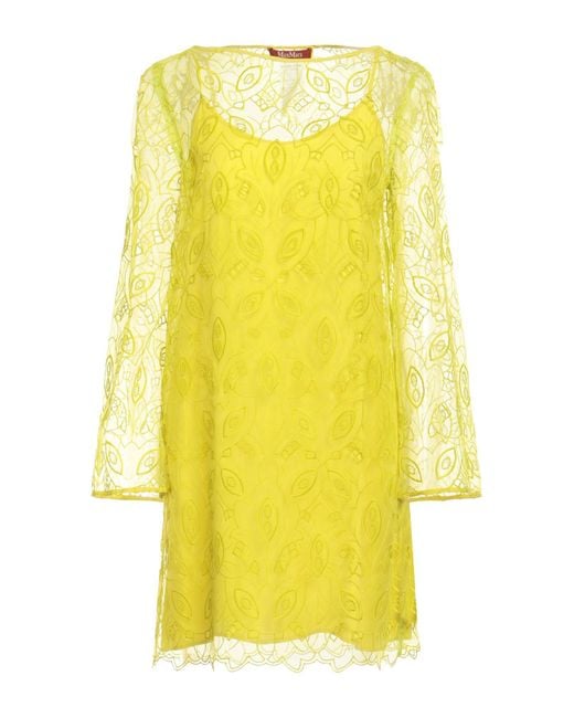 Minivestido Max Mara de color Yellow