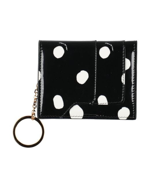 Marni Black Cardholder Textile Fibers