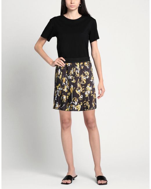 Versace Jeans Couture Black Mini Skirt Polyester