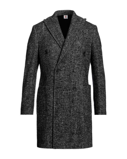 Luigi Borrelli Napoli Black Coat for men