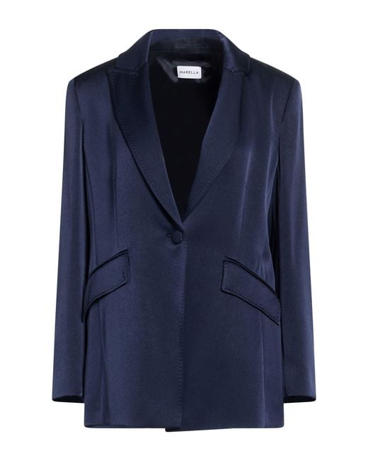 Marella Blue Blazer Triacetate, Polyester