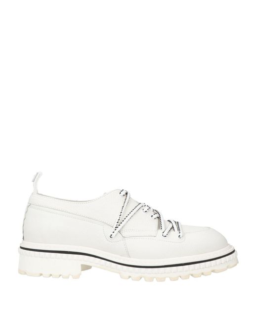 Attimonelli's White Lace-up Shoes for men