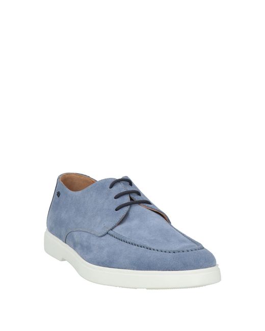 Baldinini Blue Lace-Up Shoes for men
