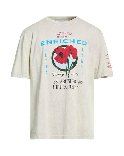 Iceberg White T-Shirts for men