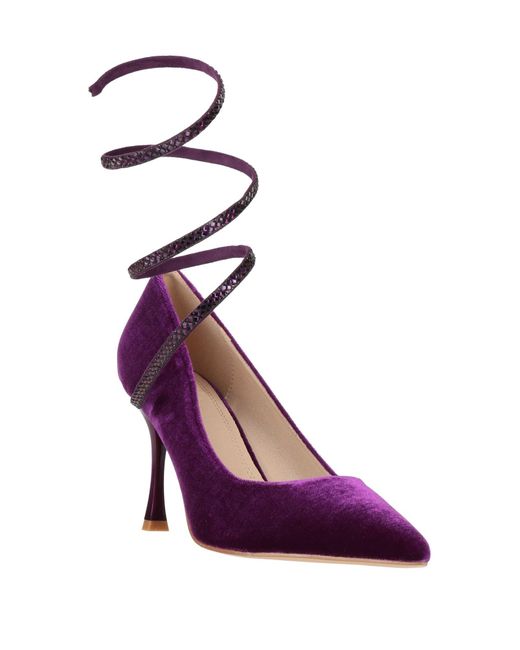 Twenty Four Haitch Purple Pumps