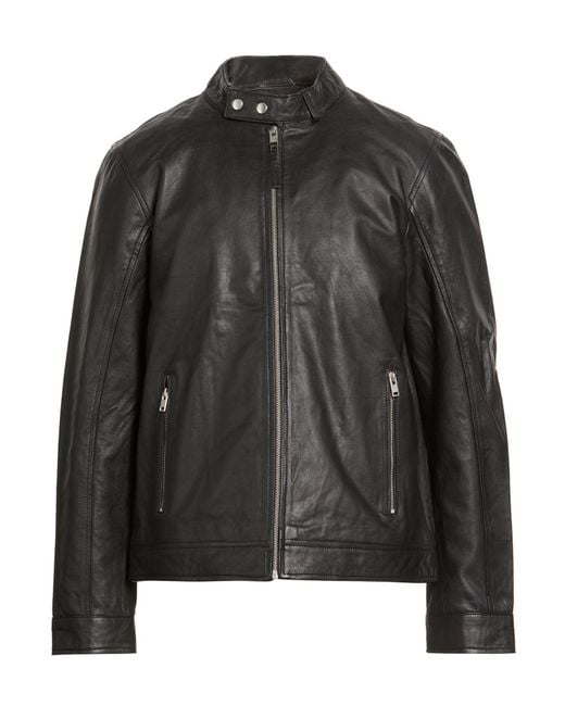 Bolongaro Trevor Black Jacket Sheepskin for men