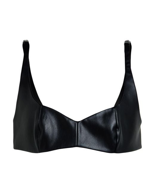 Safiyaa Black Top Polyester, Polyurethane