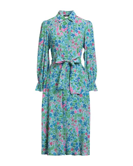 Weekend by Maxmara Blue Light Midi Dress Silk