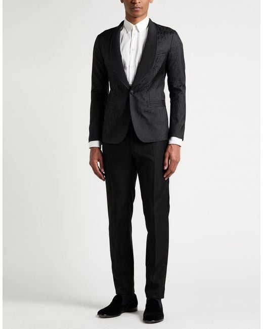 Dolce & Gabbana Black Blazer Silk, Polyester for men
