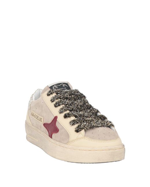 AMA BRAND Pink Light Sneakers Leather