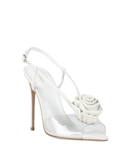 Le Silla White Sandals Leather, Plastic