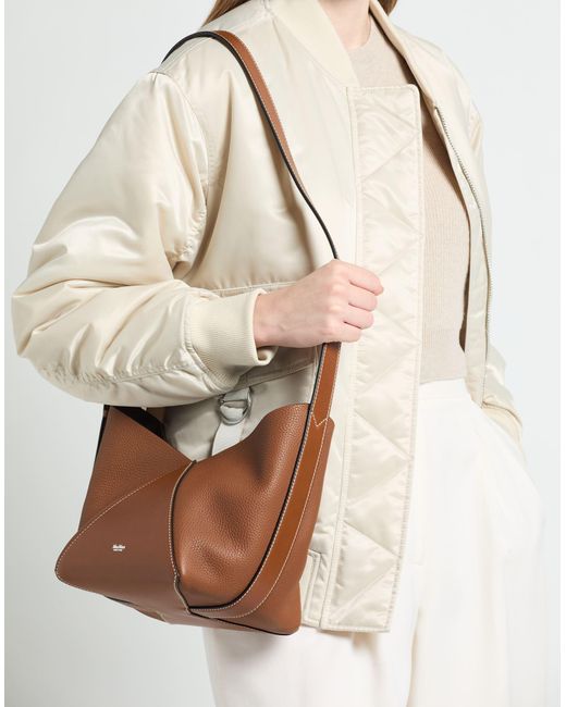 Max Mara Brown Cross-Body Bag Calfskin
