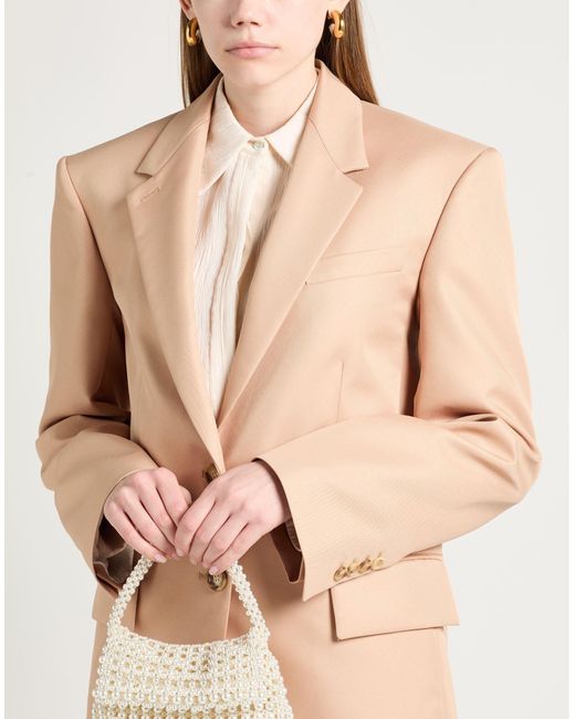 Sportmax Natural Sand Coat Polyester