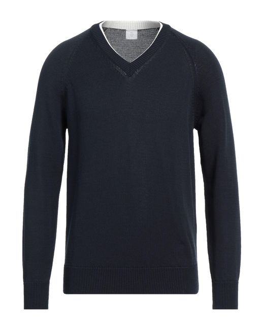 Eleventy Midnight Sweater Cotton in Blue for Men Lyst UK