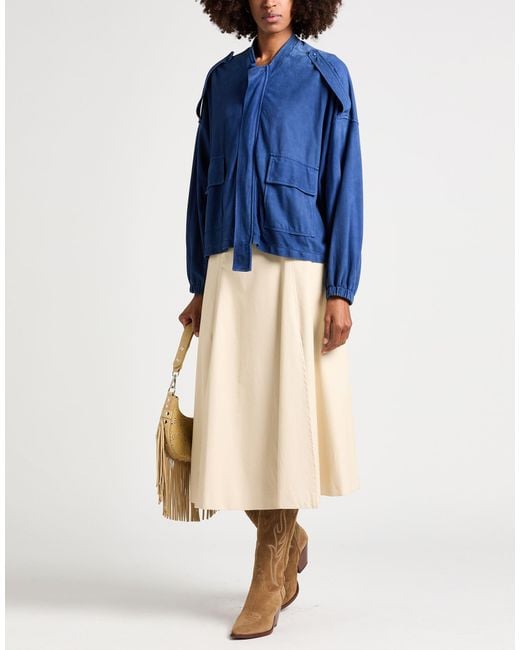 Giorgio Brato Blue Jacket Leather