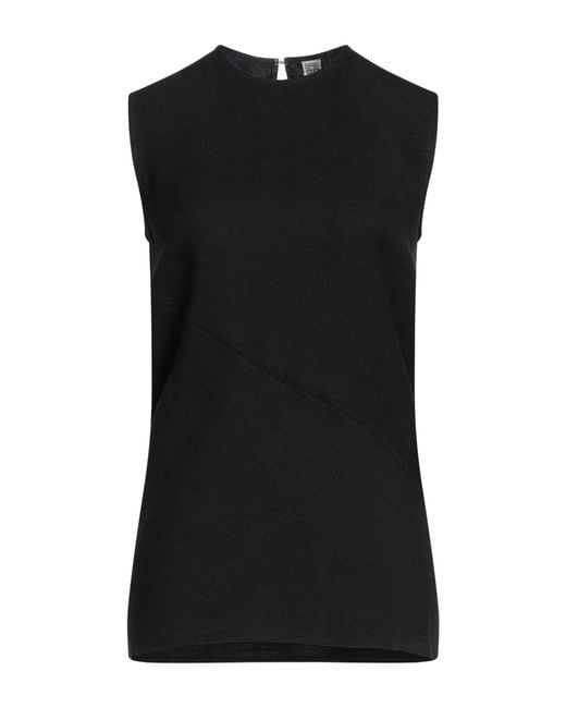 Totême  Black Top Viscose, Linen, Cotton
