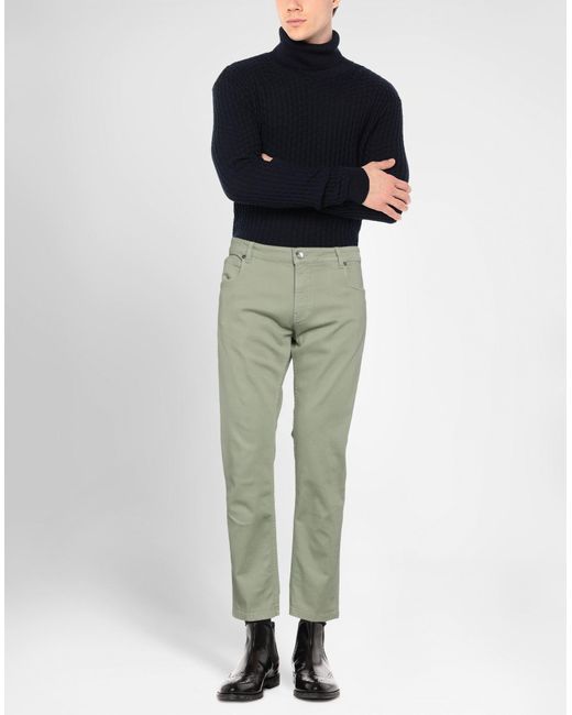 Eleventy Green Trouser for men