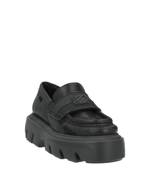 Casadei Black Loafers Leather